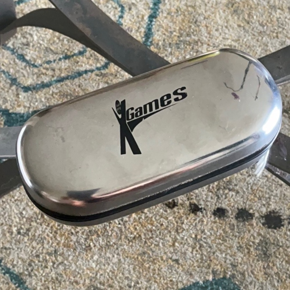 X Games Silver Sunglasses/Eyeglass Case
